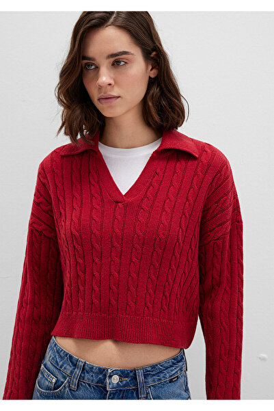 Mavi Red Knitwear Polo 1710717-70391