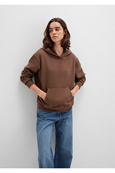 Mavi Hooded Brown Basic Sweatshirt 167299-81959