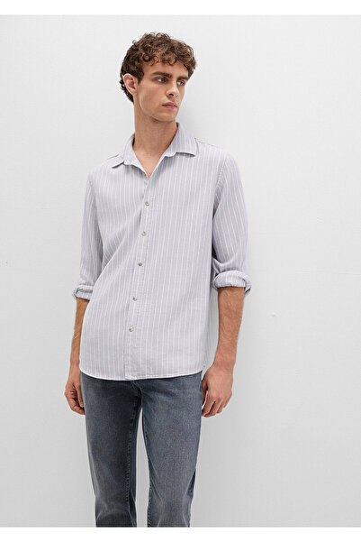 Mavi Striped Gray Shirt Regular Fit / Regular Cut 0211709-91016