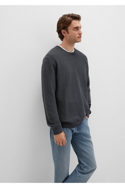 Mavi Crew Neck Anthracite Sweater Regular Fit / Regular Cut 0710197-80106