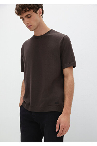 Mavi Short Sleeve Brown Knit T-Shirt Regular Fit / Standard Cut 0710312-70219