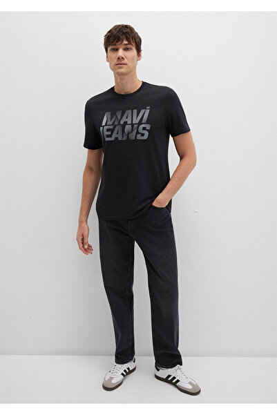 Mavi Logo Printed Black T-Shirt Regular Fit / Regular Cut 0610260-900