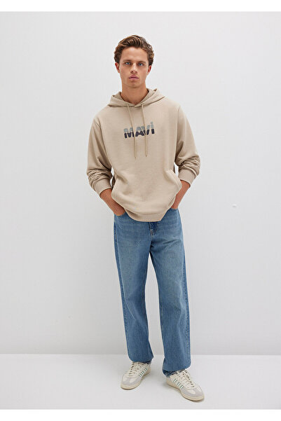 Mavi Φούτερ με στάμπα με λογότυπο 0S10395-70004