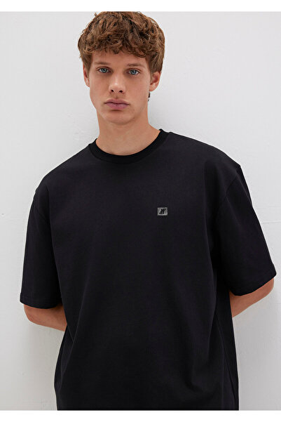 Mavi Pro Black Basic T-Shirt Relaxed Fit / Comfortable Cut 0613090-900