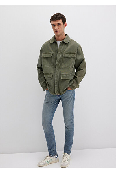 Mavi Μπουφάν χακί με λεπτομέρεια τσέπης Loose Fit / Χαλαρή Άνετη Κοπή 0110510-71581