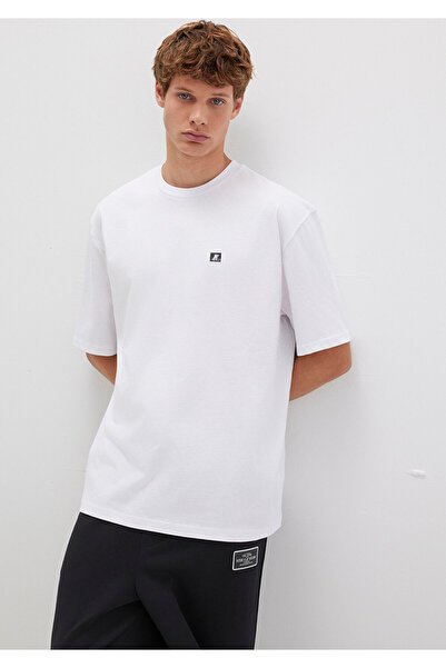 Mavi Pro White Basic T-Shirt Relaxed Fit / Comfortable Cut 0613090-620