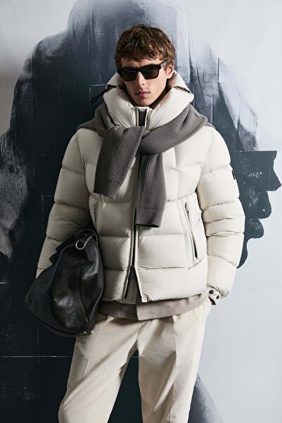 Lufian 112120251 Jacop Goose down Men's Coat Stone