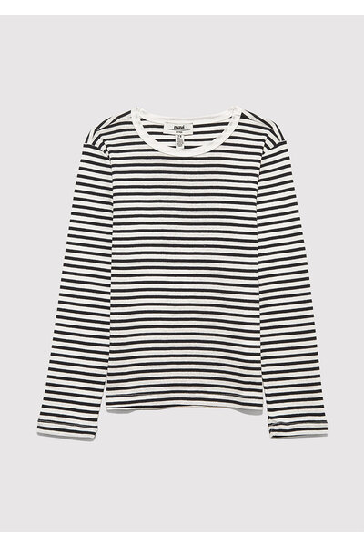 Mavi Tricou cu dungi basic Fitted / mulat croială 7610351-86625