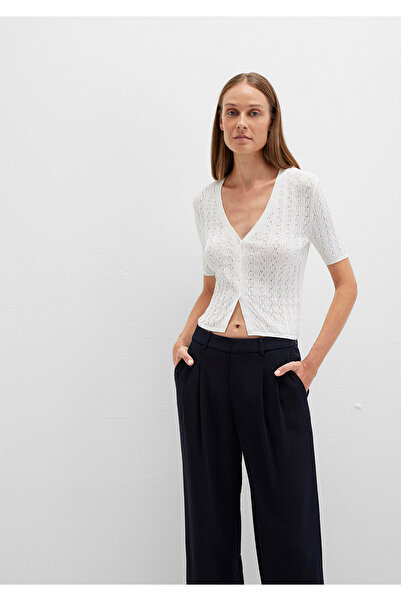 Mavi Ecru Slim Cardigan Crop / Kurzer Schnitt 1710779-70057