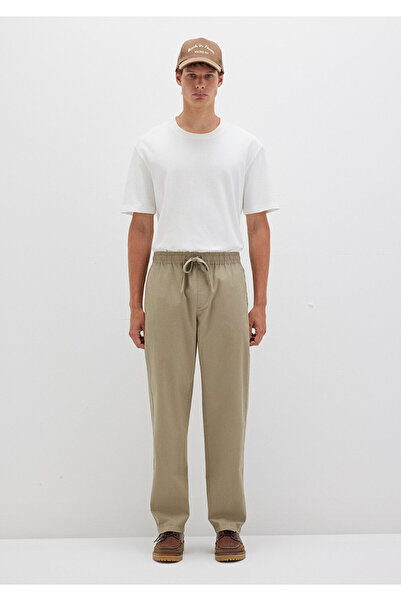 Mavi Beige Trousers with Stitching Detail 0010477-86749