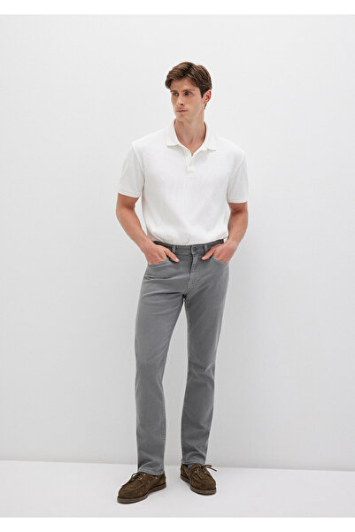 Mavi Martin Kalay Gray Comfort Gabardine Trousers 0037831022