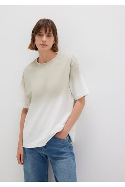 Mavi Μπλουζάκι σε μπεζ ντεγκραντέ χρώμα Loose Fit / Χαλαρή Άνετη Εφαρμογή 1613396-70057