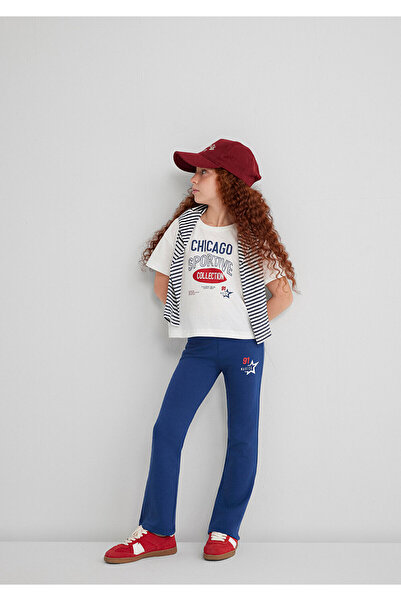 Mavi Leggings cu picior evazat cu imprimeu albastru marin 7010031-70721