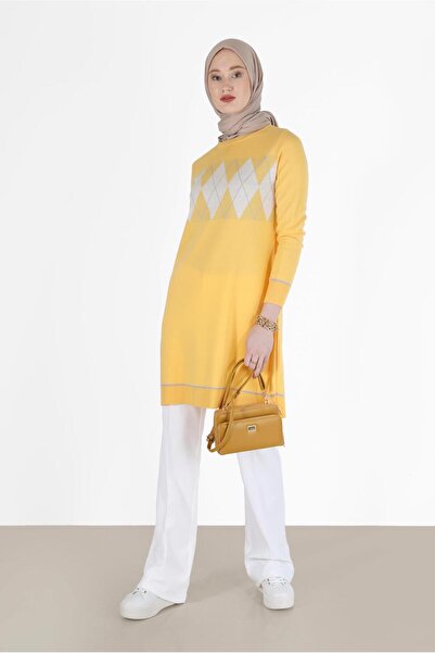 Alvina BAKLAVA PATTERNED DETAILED KNITWEAR TUNIC 42020