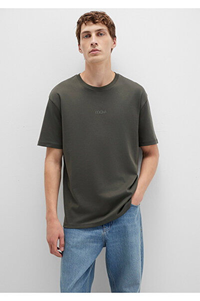 Mavi Λογότυπο Χακί Μπλουζάκι Βασικό Ιντερλοκ Φαρδιά Εφαρμογή / Χαλαρή Άνετη Εφαρμογή 0613102-71553