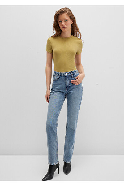 Mavi Πράσινο μπλουζάκι Basic Fitted / Εφαρμοσμένο στο σώμα 1613081-70217