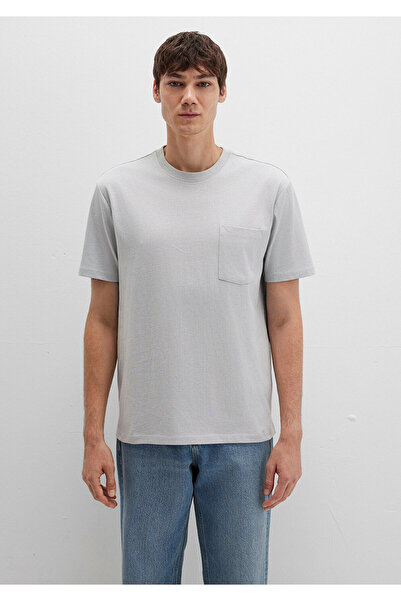 Mavi Pocket Detailed Gray Basic T-Shirt Loose Fit / Relaxed Fit 066248-70075
