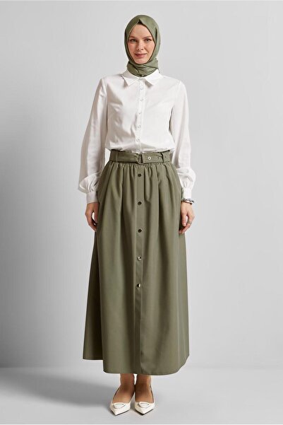 Alvina Shirt Collar Bluz 45604