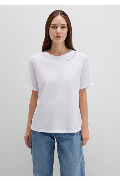 Mavi Printed White T-Shirt Regular Fit / Regular Cut 1613486-620