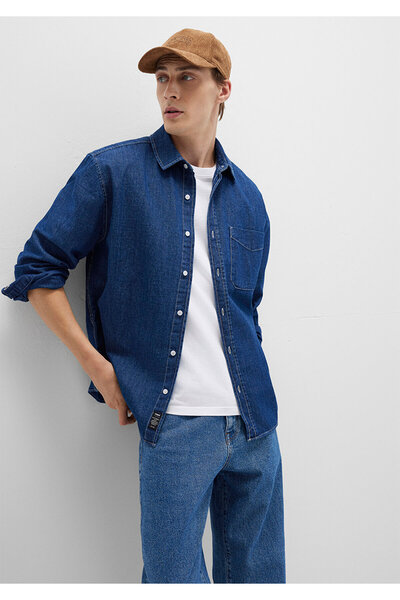 Mavi Cămașă din denim Loose Fit / Loose Casual Cut 0211642-85481