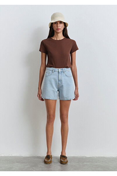 Mavi Verna Blue Premium Ice Blue Jean Shorts 1410059-89754