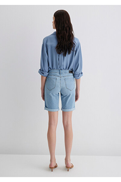 Mavi Alexis Gold Classic Light Blue Jean Shorts 1441589731