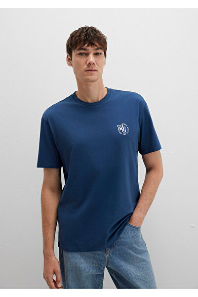 Mavi T-Shirt mit MJ-Logo-Aufdruck, lockere Passform / bequemer Schnitt 0612839-89287