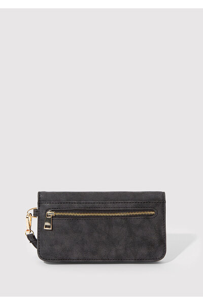 Mavi Faux Suede Anthracite Wallet 1913336-25767