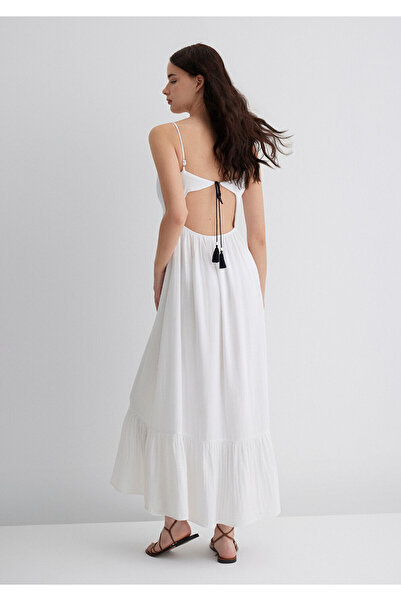 Mavi Linen Blend White Dress 1310797-620