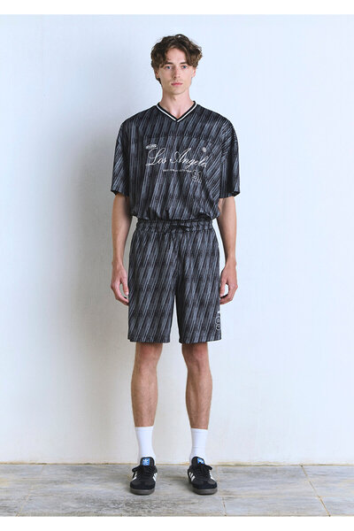 Mavi 91 Printed Black Shorts 0410289-90556