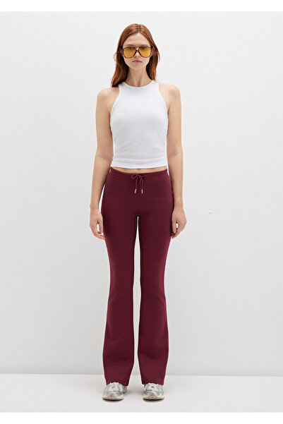 Mavi Ισπανικό Flare Burgundy Interlock Sweatpants 1011077-70394