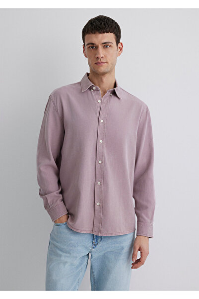 Mavi Linen Blend Pink Tencel Tm Lyocell Shirt Regular Fit / Regular Cut 0211482-89596