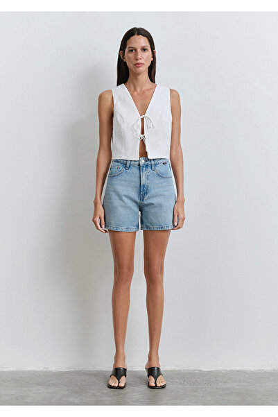 Mavi Pantaloni scurți Verna 90s Ice Blue Jean 1410059-89747