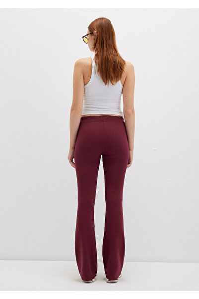 Mavi Ισπανικό Flare Burgundy Interlock Sweatpants 1011077-70394