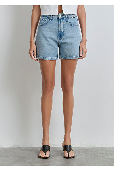 Mavi Pantaloni scurți Verna 90s Ice Blue Jean 1410059-89747