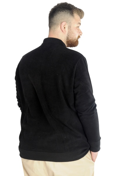 ModeXL Mode Xl Ανδρικό Sweat Polo Pocketed Thessaloniki Basic 20441 Μαύρο