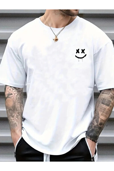 GENCULUS Men's Short Sleeve Crew Neck Printed Single Jersey T-Shirt