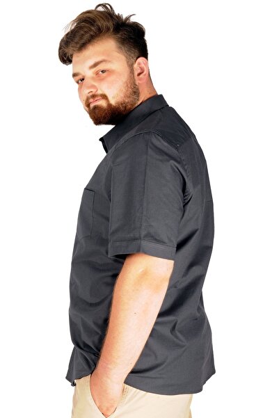 ModeXL Mode Xl Ανδρικό Κλασικό Πουκάμισο Lycra 20352 Smoked