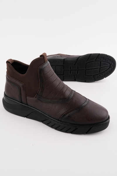 Deripabuc Genuine Leather Brown Men's Leather Boots Mrd15-0831