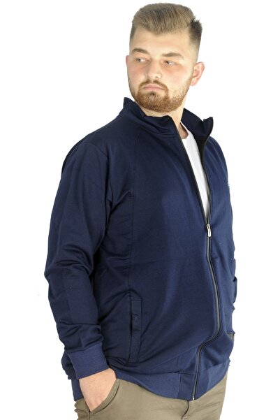 ModeXL Mode Xl Plus Size Φούτερ Top 2ip Επιλέξτε τη λειτουργία σας 21202 Navy Blue