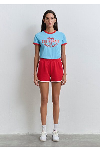 Mavi Rote Shorts mit Paspelierung 1410185-70467