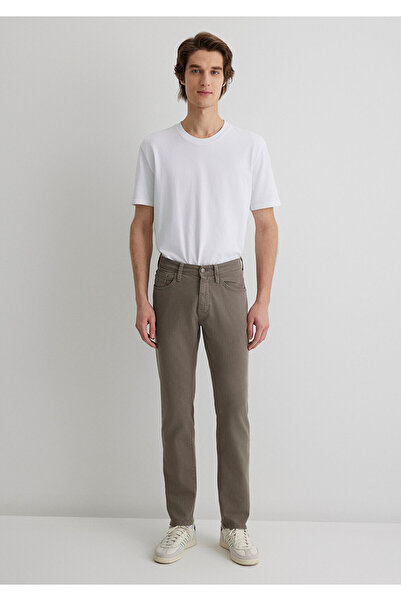 Mavi Marcus Hazy Olive Green Comfort Gabardine Trousers 0035188050