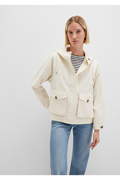 Mavi Μπουφάν εκρού με κουκούλα Oversize / Φαρδιά κοπή 1110625 -89513