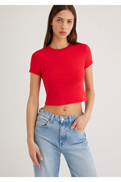 Mavi Red Basic T-Shirt Crop / Short Cut 1600814 -70467