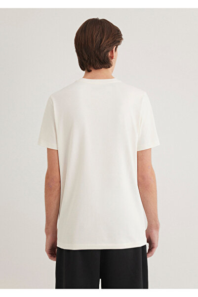 Mavi Pro Logo Ecru T-Shirt Muscle Fit 0612747 -70057