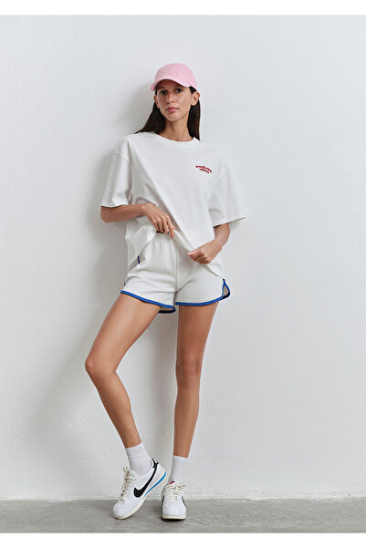 Mavi Ecru-Shorts mit Paspelierung 1410185-70057