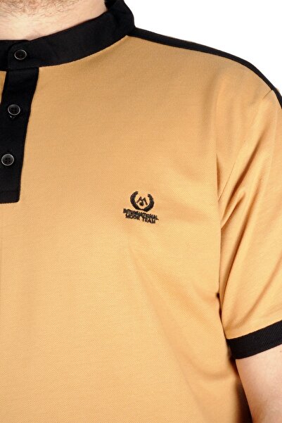 ModeXL Mode Xl T-shirt Polo Hkm Collar Pike Mode Team 21556 Mustard