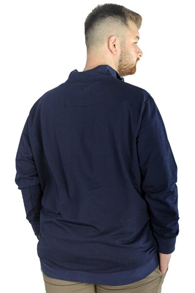 ModeXL Mode Xl Plus Size Φούτερ Top 2ip Επιλέξτε τη λειτουργία σας 21202 Navy Blue