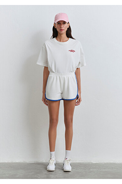 Mavi Ecru-Shorts mit Paspelierung 1410185-70057