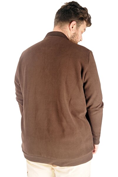 ModeXL Mode Xl Ανδρικό Sweat Polo Thessaloniki The Lightgouse 20443 Καφέ